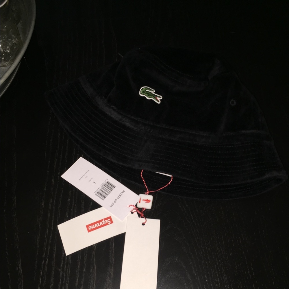 Supreme Lacoste bucket hat